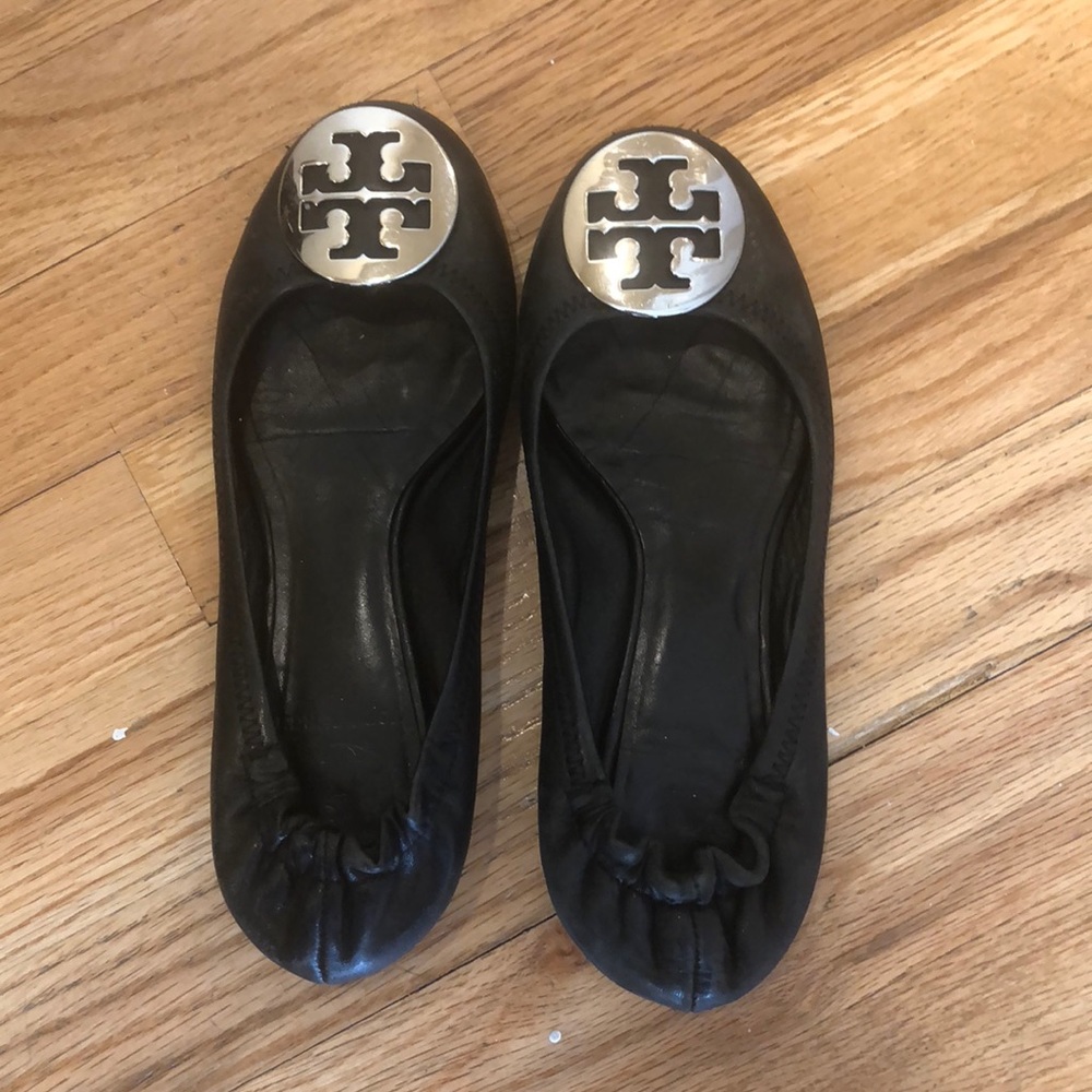 Black Tory Burch Flats